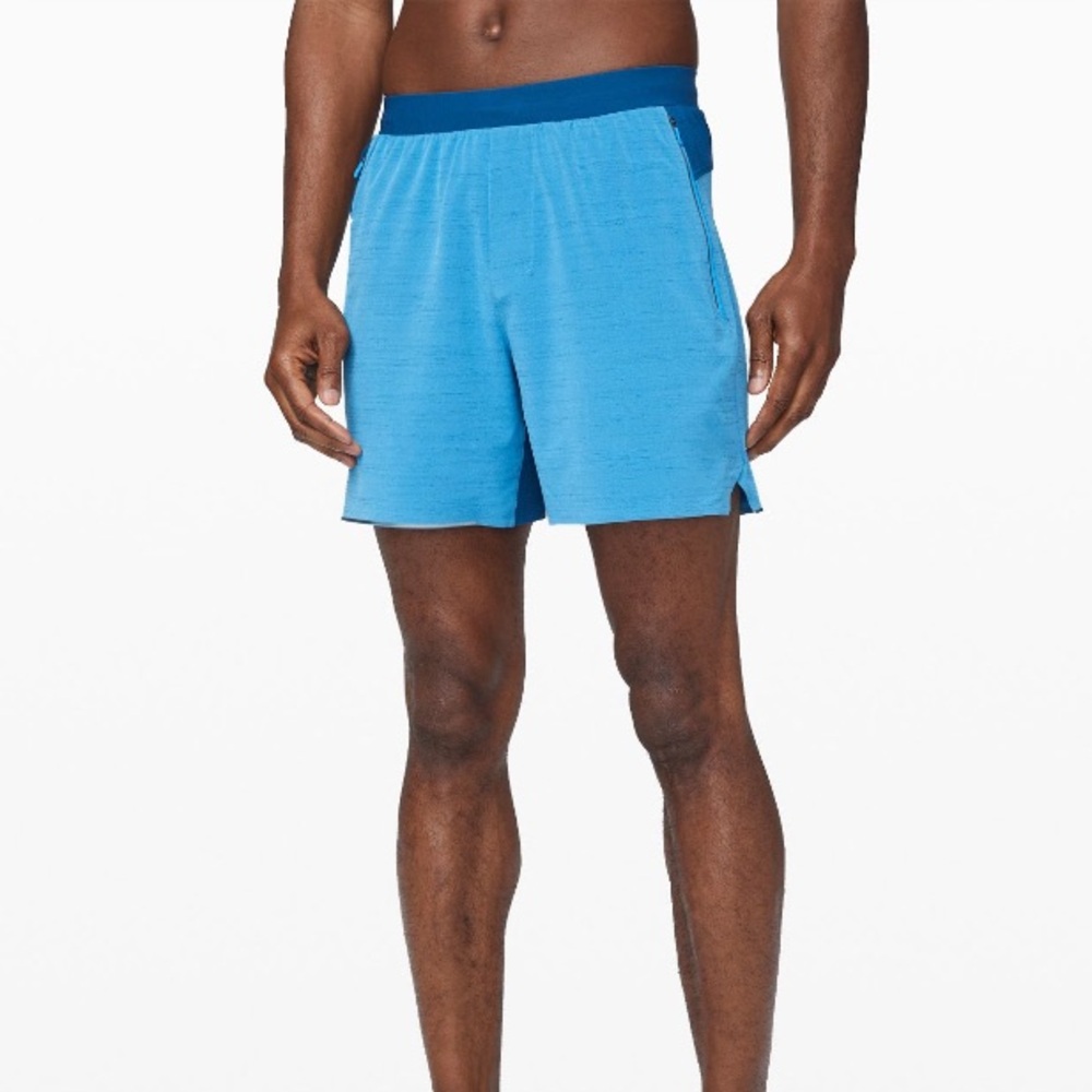 Lululemon Switch It Up Shorts 6” Size Medium Neo Blue